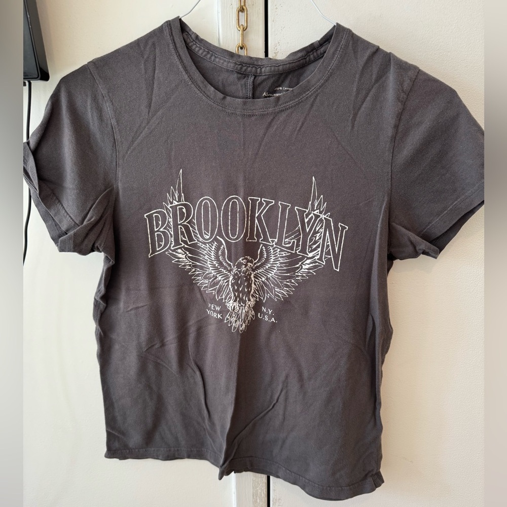 Abercrombie & Fitch Gray Brooklyn Tshirt Cotton